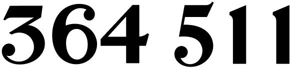 364 511
