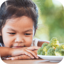 to be a fussy eater